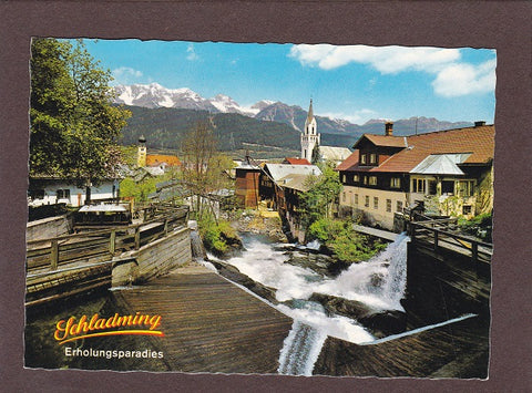AK Schladming. Motiv am wildromantischen Talbach.