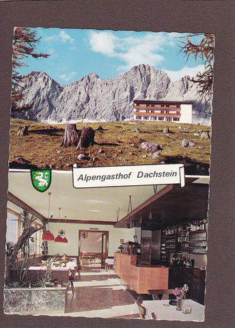 AK Ramsau. Alpengasthof Dachstein mit hohem Dachstein.