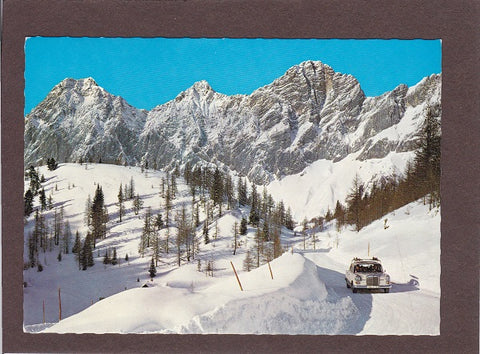 AK Dachsteinstraße gegen Dachstein.