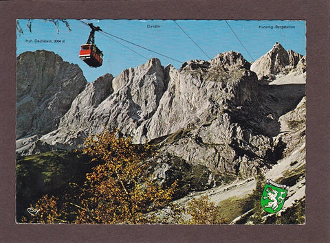 AK Gletscherbahn Ramsau. Dachstein-Südwand-Seilbahn zum Hunerkogel.