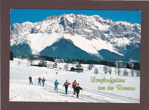 AK Langlaufgrüsse aus der Ramsau.