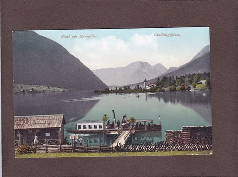 AK Gössl am Grundlsee. Landungsplatz. (1906)