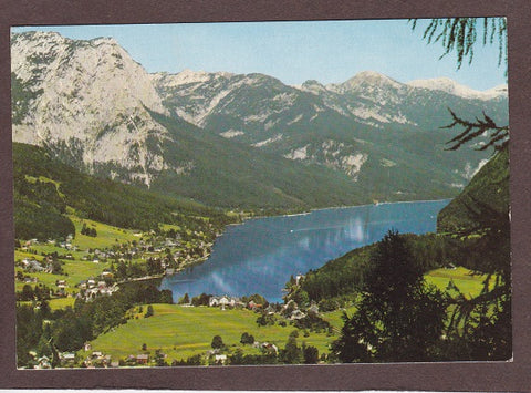 AK Grundlsee mit Backenstein und Totes Gebirge.