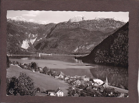 AK Grundlsee mit Totem Gebirge.