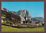 AK Grundlsee. Kirche mit Friedhof und Backenstein.