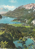 AK Grundlsee und Toplitzsee. Blick auf Gössl am Grundlsee gegen den Sarstein.