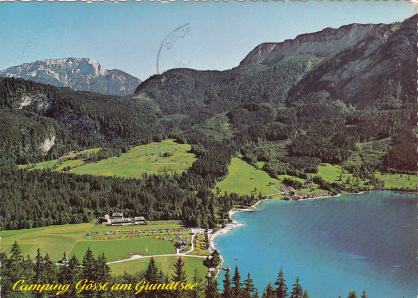 grundlsee camping AK Ausseer Land. Gössl am Grundlsee, Camping. – Parmenides Ansichtskarten