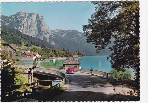 AK Ausseer Land. Grundlsee, Seeklause mit Backenstein.