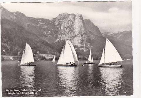 AK Grundlsee. Segler mit Backenstein.