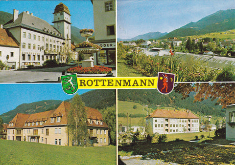 AK Rottenmann. Rathaus. Krankenhaus. Schule.