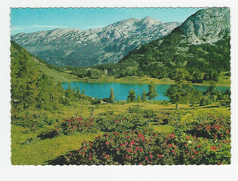 AK Tauplitzalm. Großsee mit Blick ins Tote Gebirge.