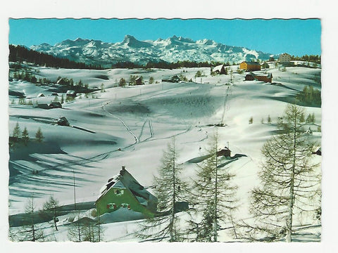 AK Schiparadies Tauplitzalm mit Dachstein.