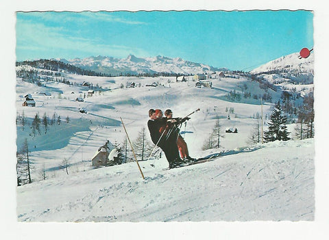 AK Schiparadies Tauplitzalm mit Dachstein.