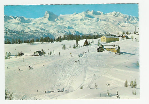 AK Schiparadies Tauplitzalm mit Dachstein.