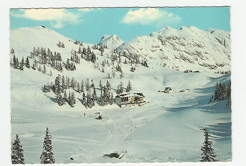 AK Tauplitzalm mit Blick gegen Schneiderkogel, Traweng und Alpengasthof Hierzegger.