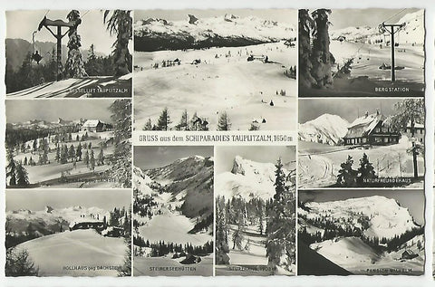 AK Gruss aus dem Schiparadies Tauplitzalm. (1959)