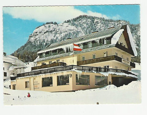 AK Tauplitz. Gasthof Pension Cafe Sonnenuhr. Besitzer Adolfine Derler Franz Leber.
