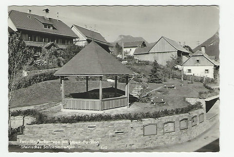AK Tauplitz, Parkanlage mit Musik-Pavillon.