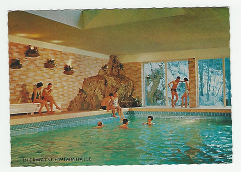 AK Thermal-Hallen-Schwimmbad der Heilquelle Heilbrunn. Mitterndorf.