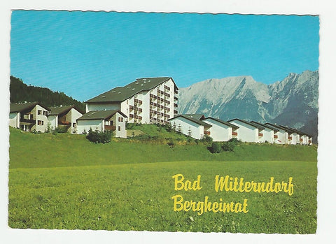 AK Bad Mitterndorf. Bergheimat mit Blick gegen Grimming.