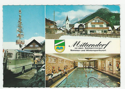 AK Mitterndorf. Bad Heilbrunn Thermalschwimmhalle.
