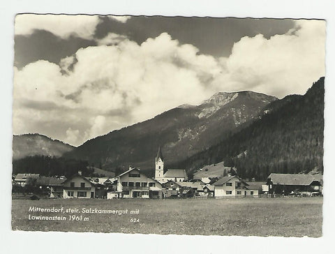 AK Mitterndorf mit Lawinenstein.