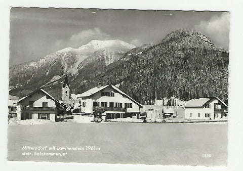 AK Mitterndorf mit Lawinenstein.