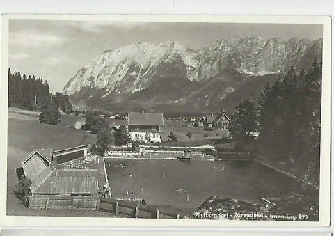 AK Mitterndorf - Strandbad mit Grimming.