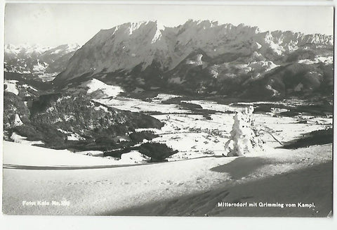 AK Mitterndorf mit Grimming vom Kampl.