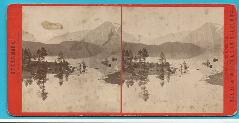 Stereo Foto Dachstein von der Seewiese.