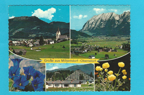 AK Grüße aus Mitterndorf - Obersdorf.
