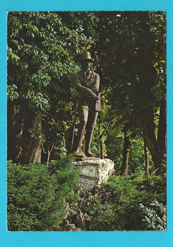 AK Ausseer Land. Bad Aussee. Erzherzog Johann Denkmal im Ausseer Kurpark.