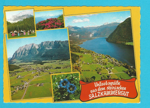 AK Urlaubsgrüße aus dem steirischen Salzkammergut.