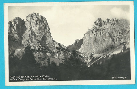 AK Blick von der Austria Hütte auf die Edelgriesscharte.