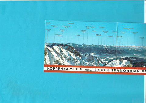 Panorama-AK Fernblick von der Gletscherstation Hunerkogel der Dachstein-Südwandbahn.