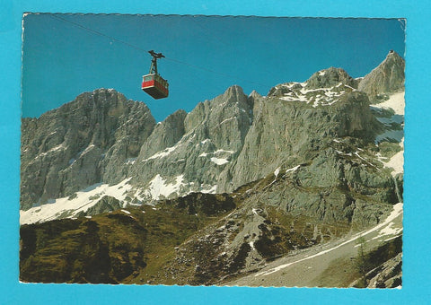 AK Dachsteinsüdwandseilbahn von der Türlwandhütte auf den Hunerkogel.