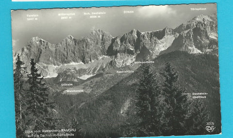 AK Blick vom Rettenberg Ramsau auf die Dachstein-Südwände.