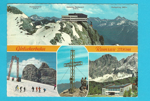 AK Gletscherbahn Ramsau. Gletscher Restaurant Hunerkogel.