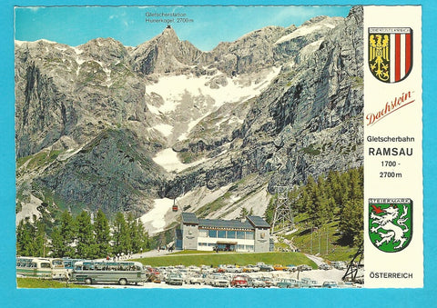 AK Dachstein-Gletscherbahn. Berg- und Talstation.