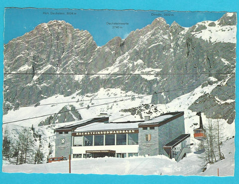 AK Talstation der Dachsteinsüdwandbahn. Gletscherbahn Ramsau.