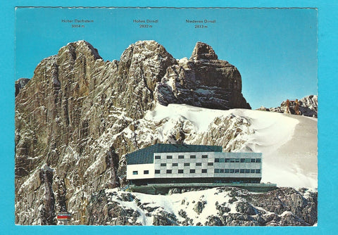 AK Dachstein-Südwandbahn. Bergstation mit Gletscher-Restaurant.