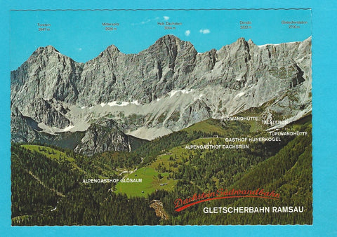 AK Dachstein Südwandbahn. Gletscherbahn Ramsau.