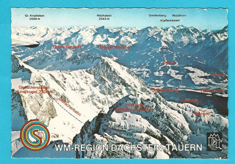AK WM Region Dachstein-Tauern. Alpine Ski-Weltmeisterschaft 1982.
