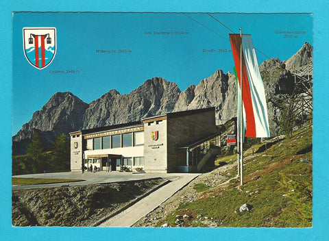 AK Talstation der Dachsteinsüdwandbahn. Gletscherbahn Ramsau.