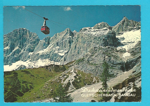 AK Dachsteinsüdwandbahn. Gletscherbahn Ramsau.