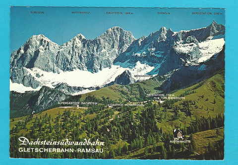 AK Dachsteinsüdwandbahn. Gletscherbahn Ramsau.