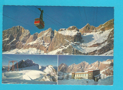 AK Gondel auf der Fahrt zum Hunerkogel. Talstation der Ramsauer Gletscherbahn. Bergstation.