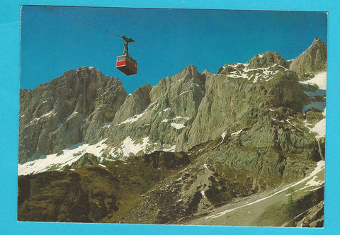 AK Dachsteinsüdwandbahn von der Türlwandhütte auf den Hunerkogel.