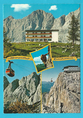 AK Alpengasthof Dachstein. Gletscherbahn. Bergstation Hunerkogel.