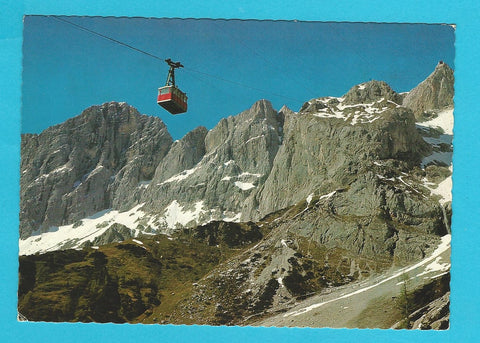 AK Dachsteinsüdwandseilbahn von der Türlwandhütte auf den Hunerkogel.